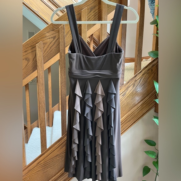 Brown Mini evening dress besty & adams size 4 - Picture 3 of 7